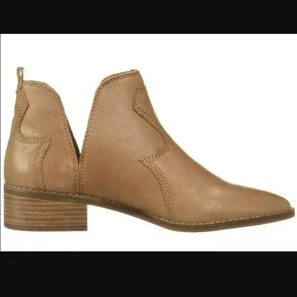 Lucky Brand *LK-Leymon LEATHER Bootie* Latte | GUC | Size 6.5 | Ankle Boot - Picture 2 of 13